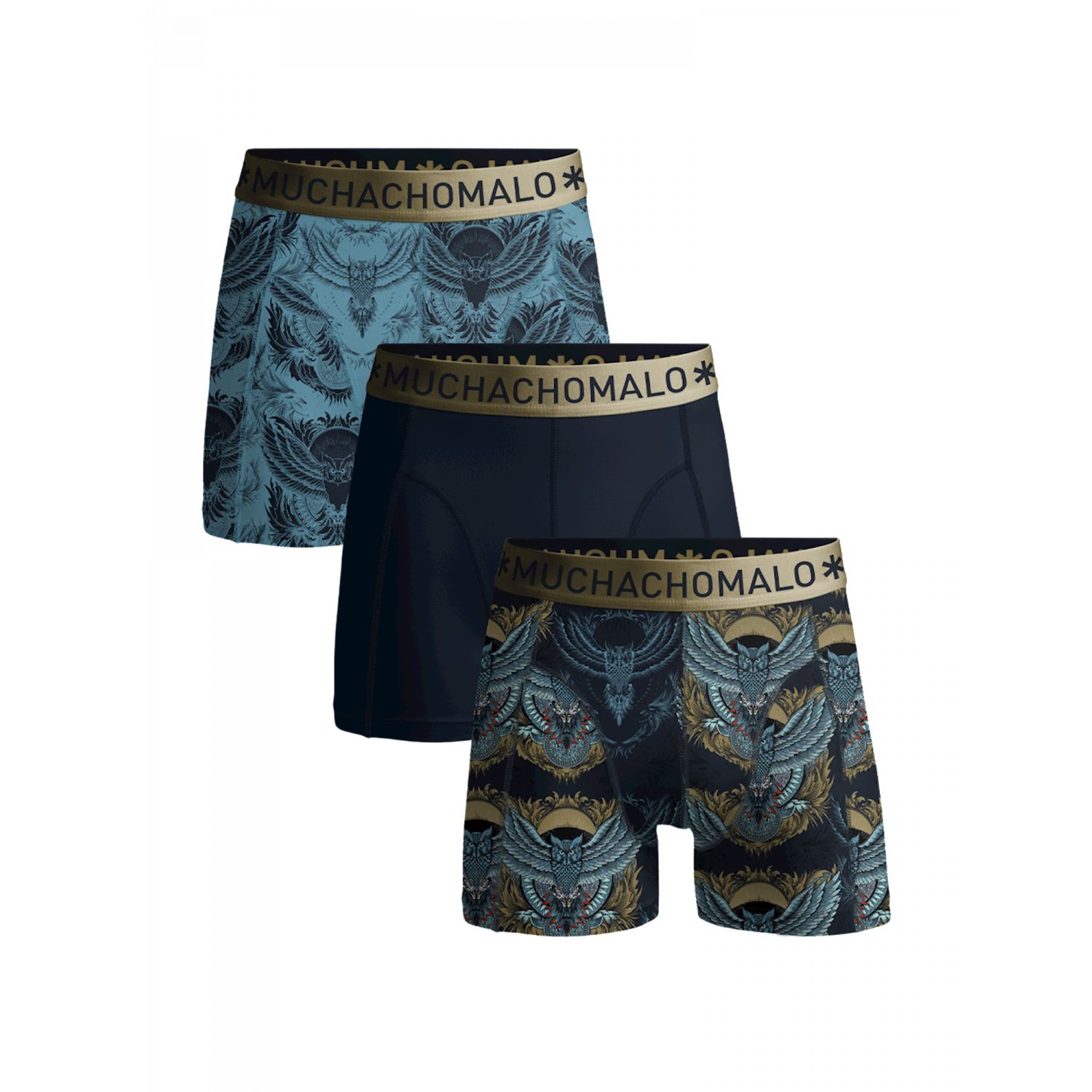 Muchachomalo u-niteowl bear boxershort blue