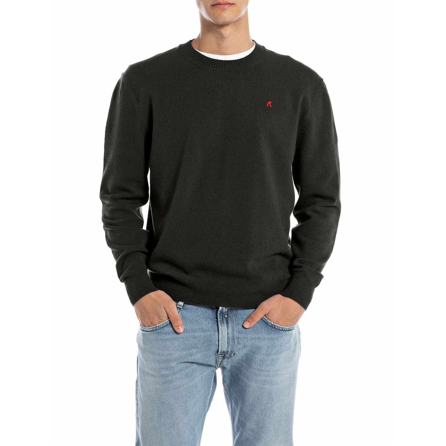 Replay maglia knit trui black