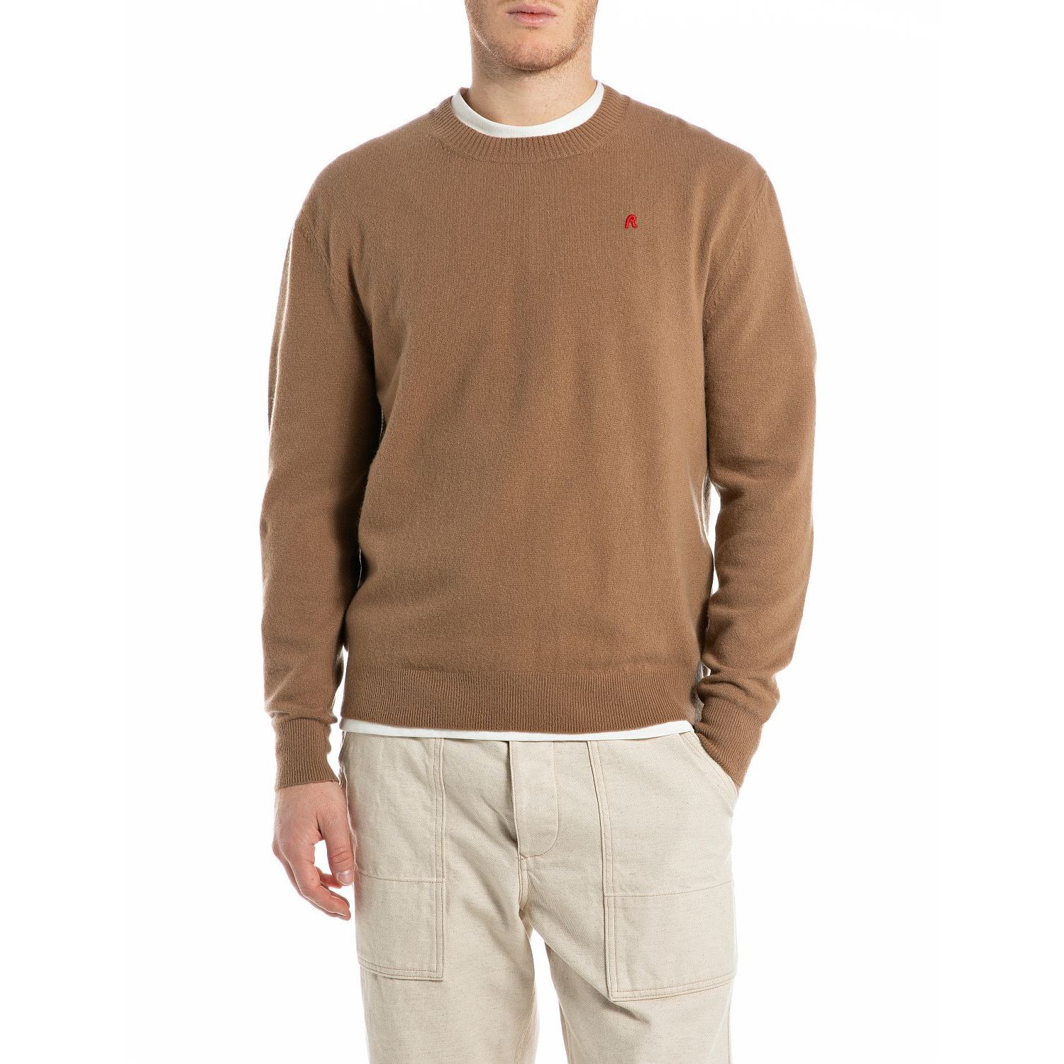 Replay maglia knit trui camel