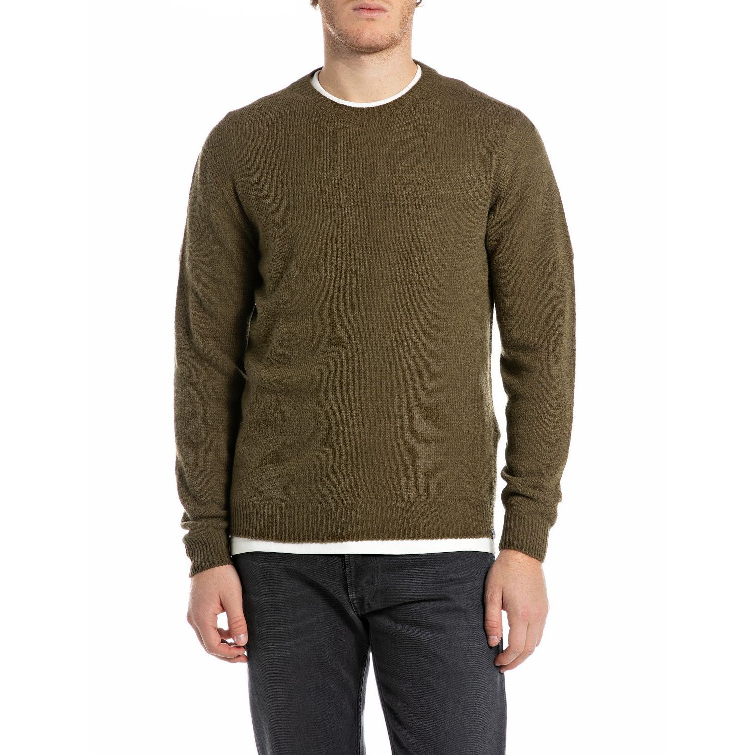 Replay maglia knit trui musk melange