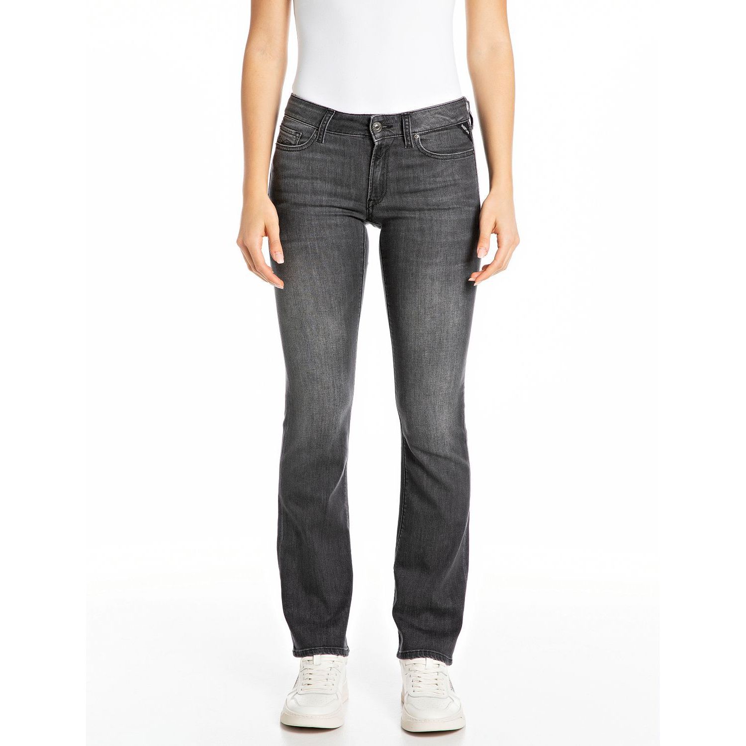 Replay new luz bootcut fit jeans black