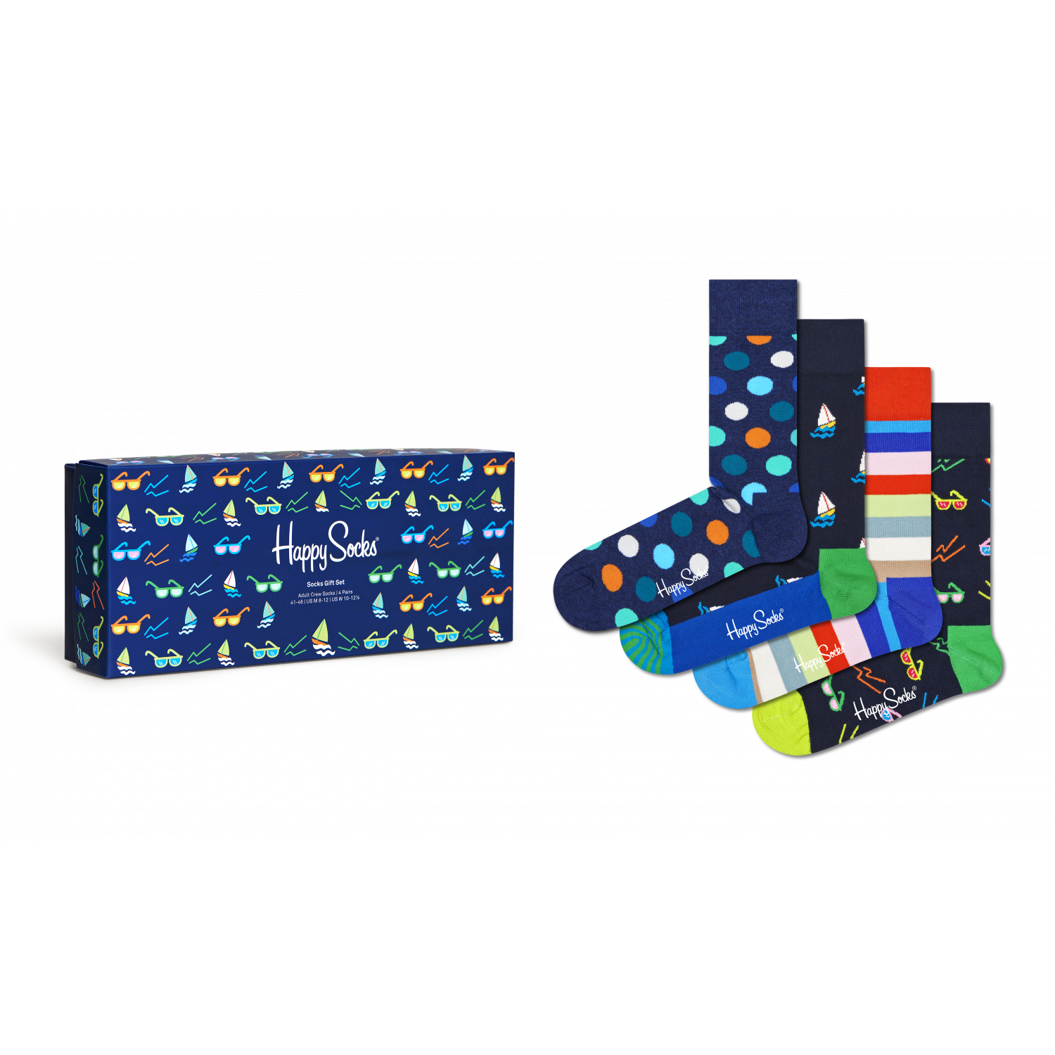 Happy socks 4-pack Navy Gift Set