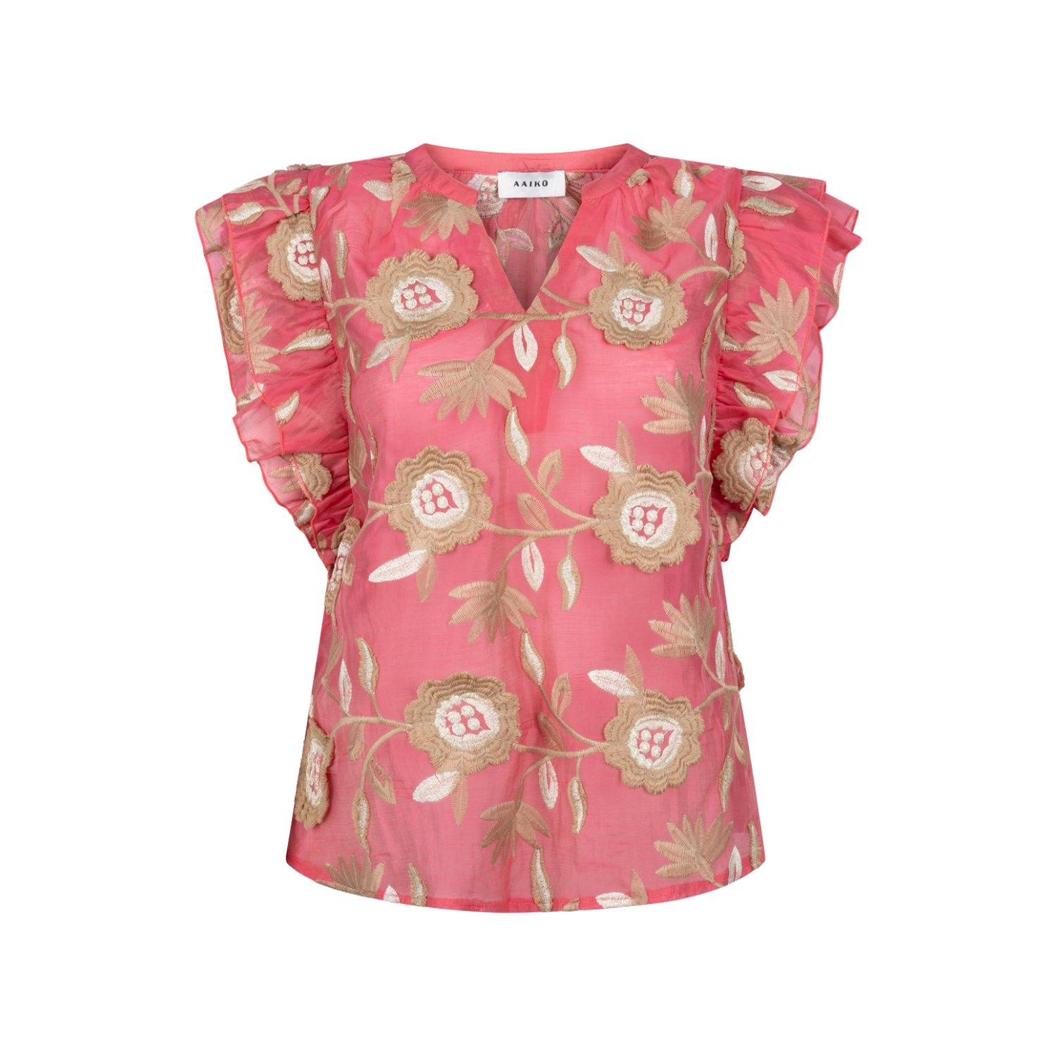 Aaiko Yaella 3d top hibiscus red