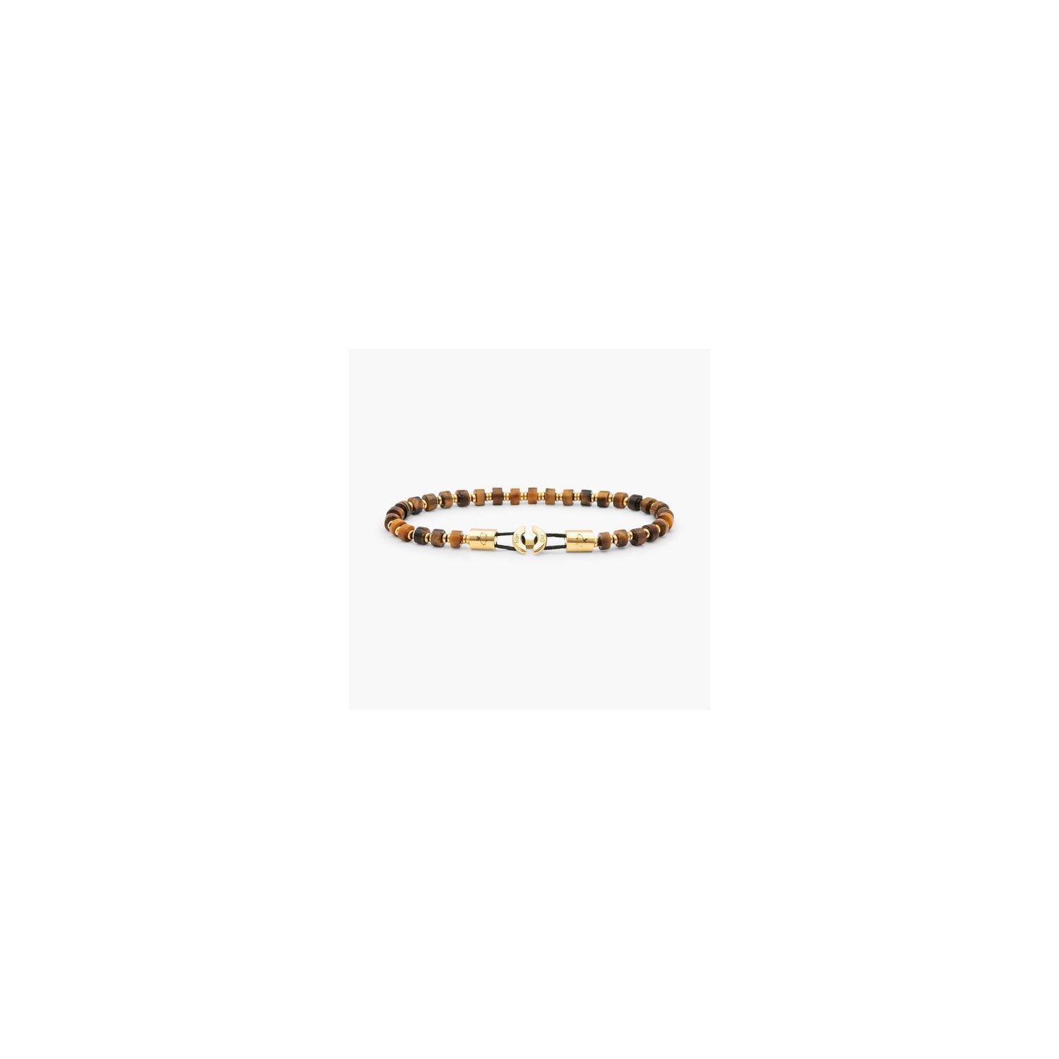 Pig & hen brontide 4mm armband tiger eye / gold