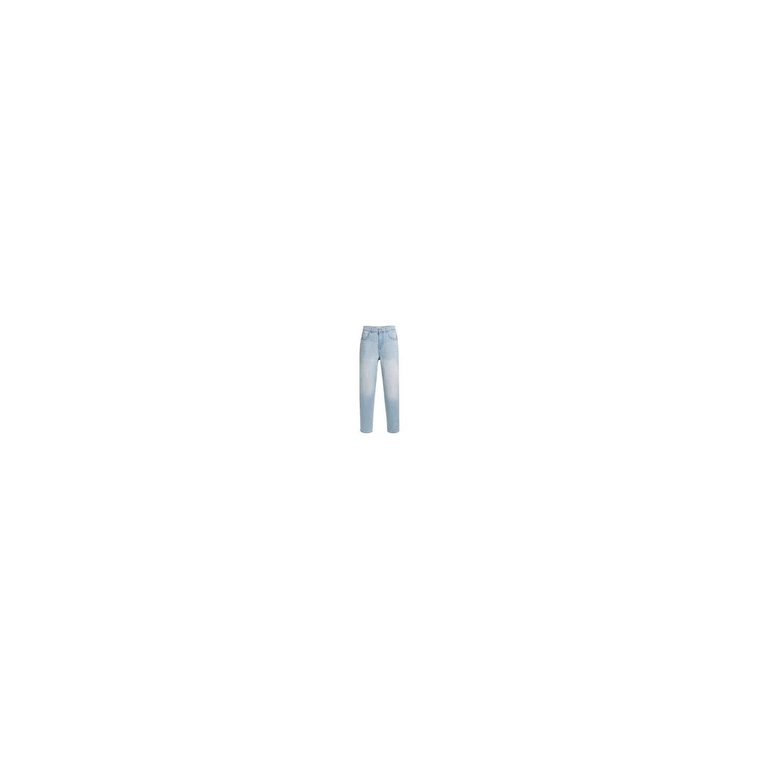 YAYA Barrel jeans met wassing light blue denim