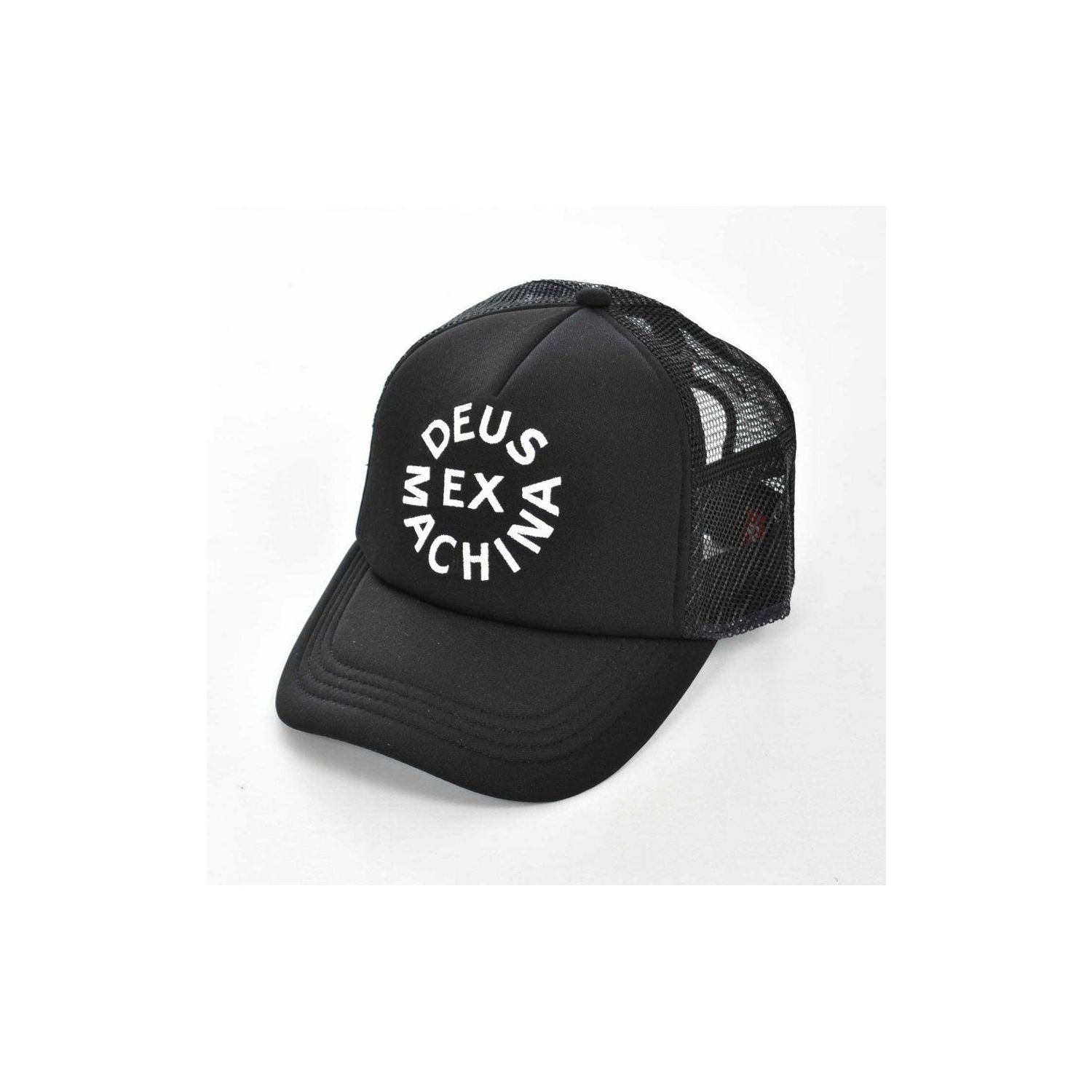 Deus circle logo trucker trucker black