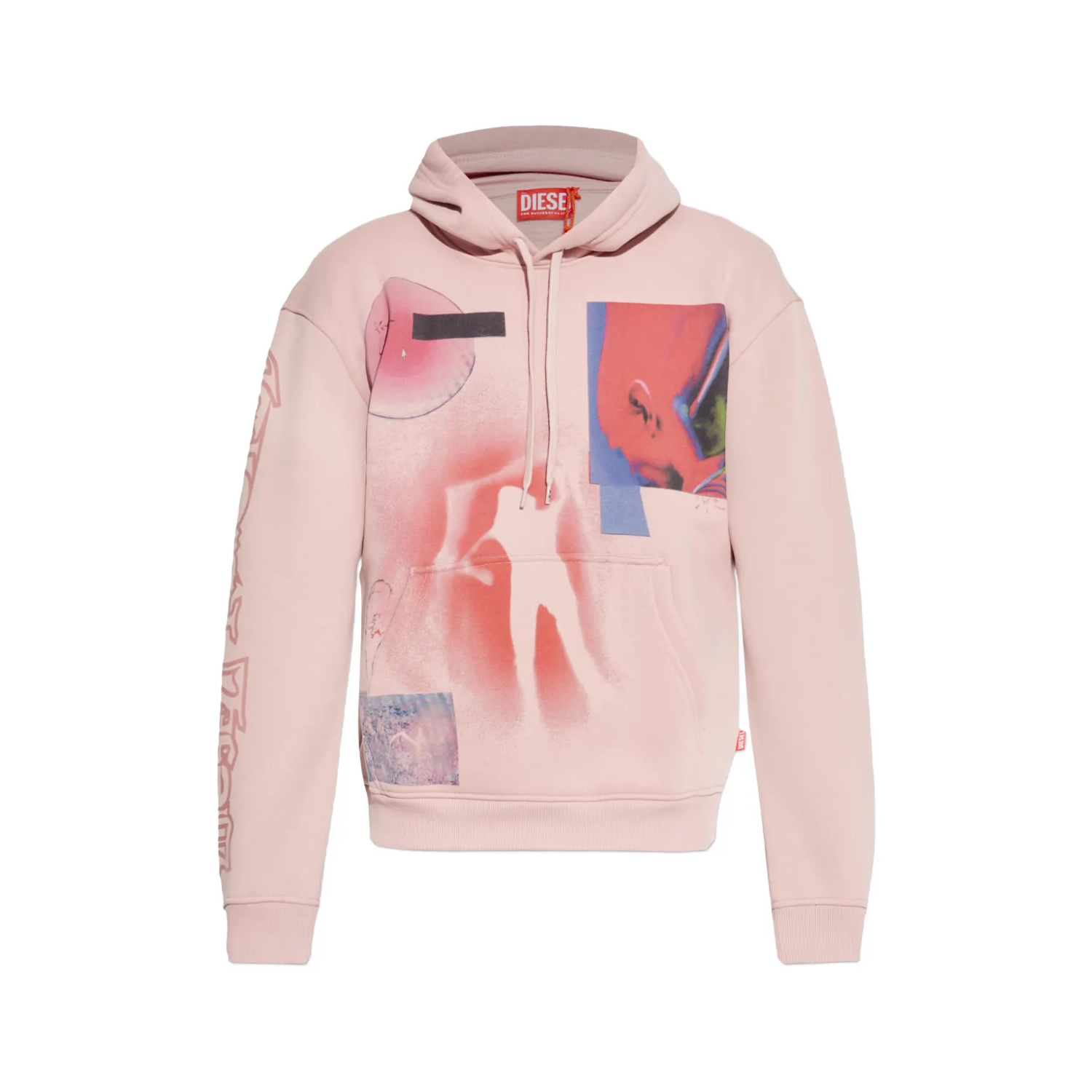 Diesel s-norm-hood-v1 sweater roze