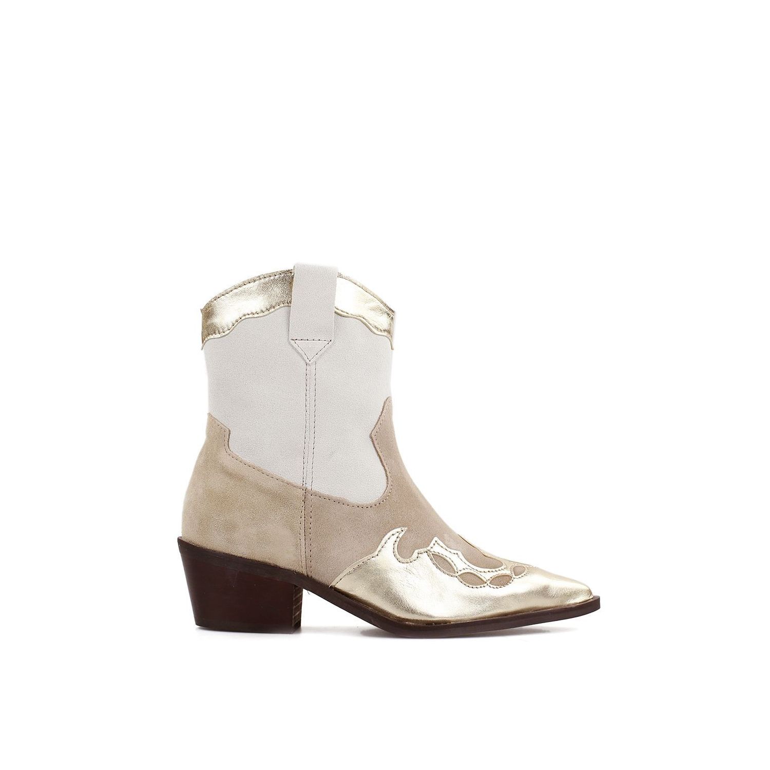 DWRS Bari Western Boot Offwhite Beige