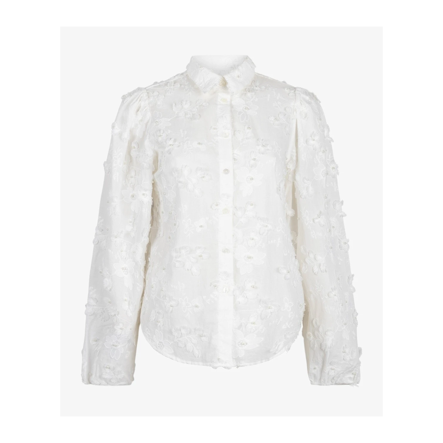 Aaiko lien beads blouses les blancs