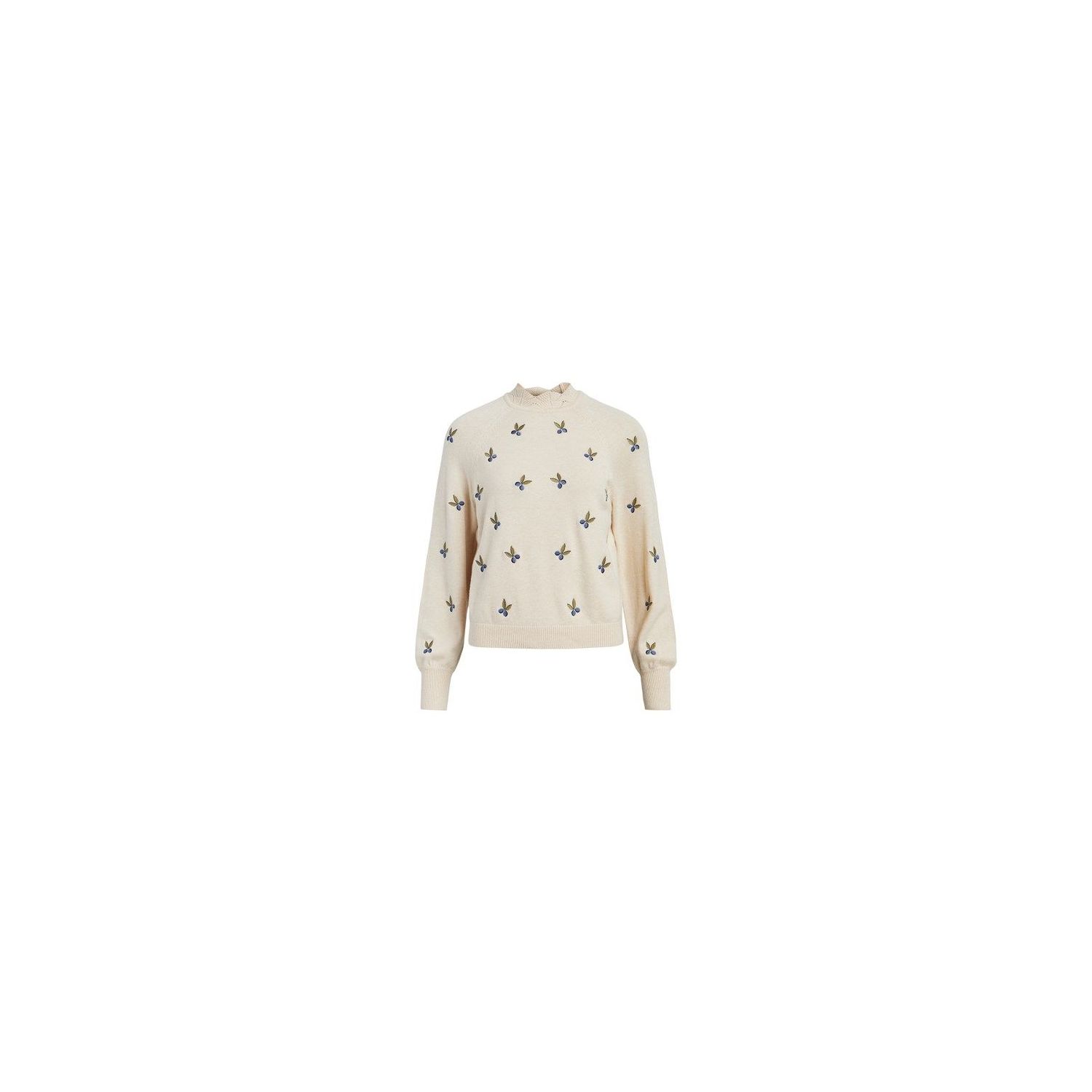 Object objlaney l/s knit pullover sandshell mel