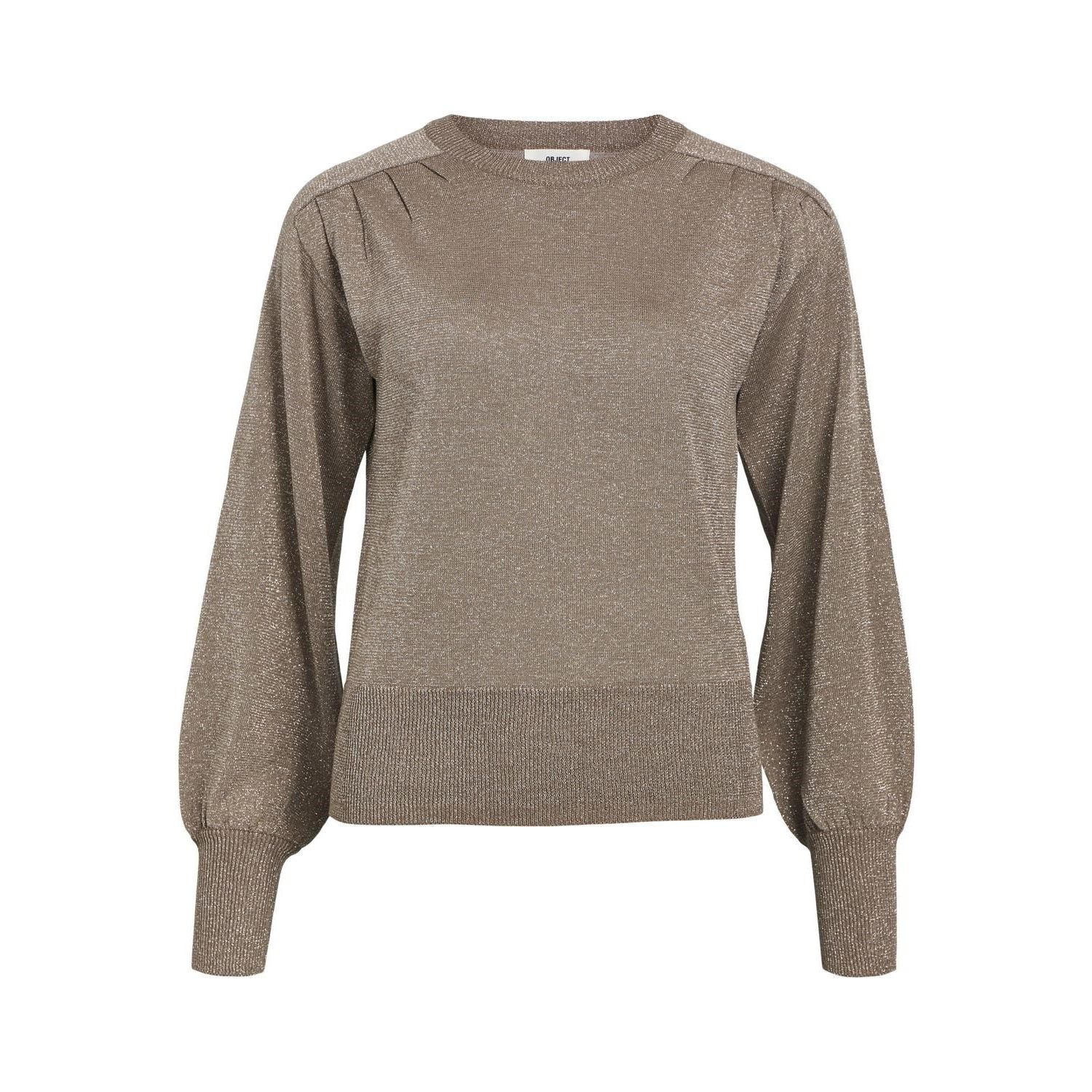 Object objelbur l/s knit pullover fossi gold lurex