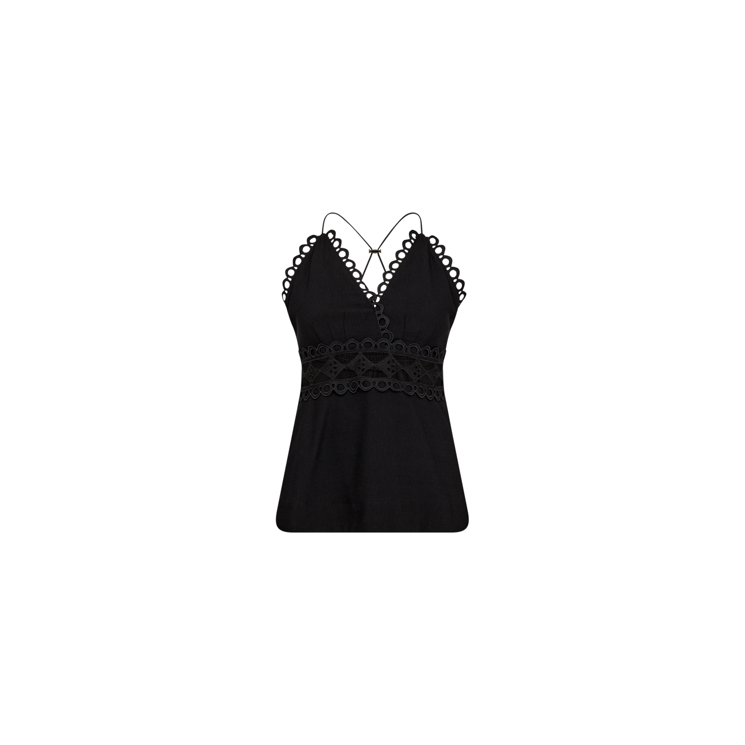 Copenhagen Muse CMasleuh top details at neck black
