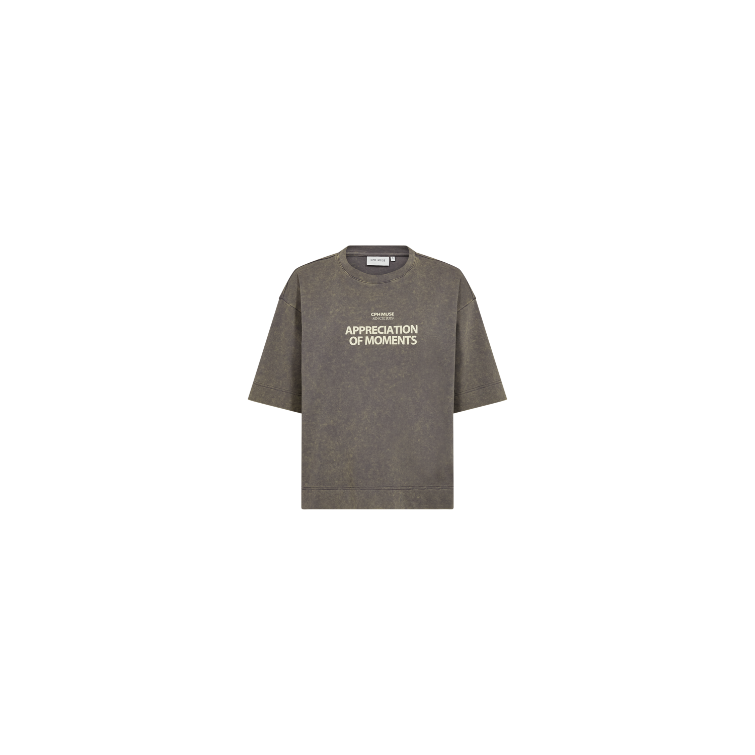 Copenhagen Muse cmmuse tee print vintage khaki