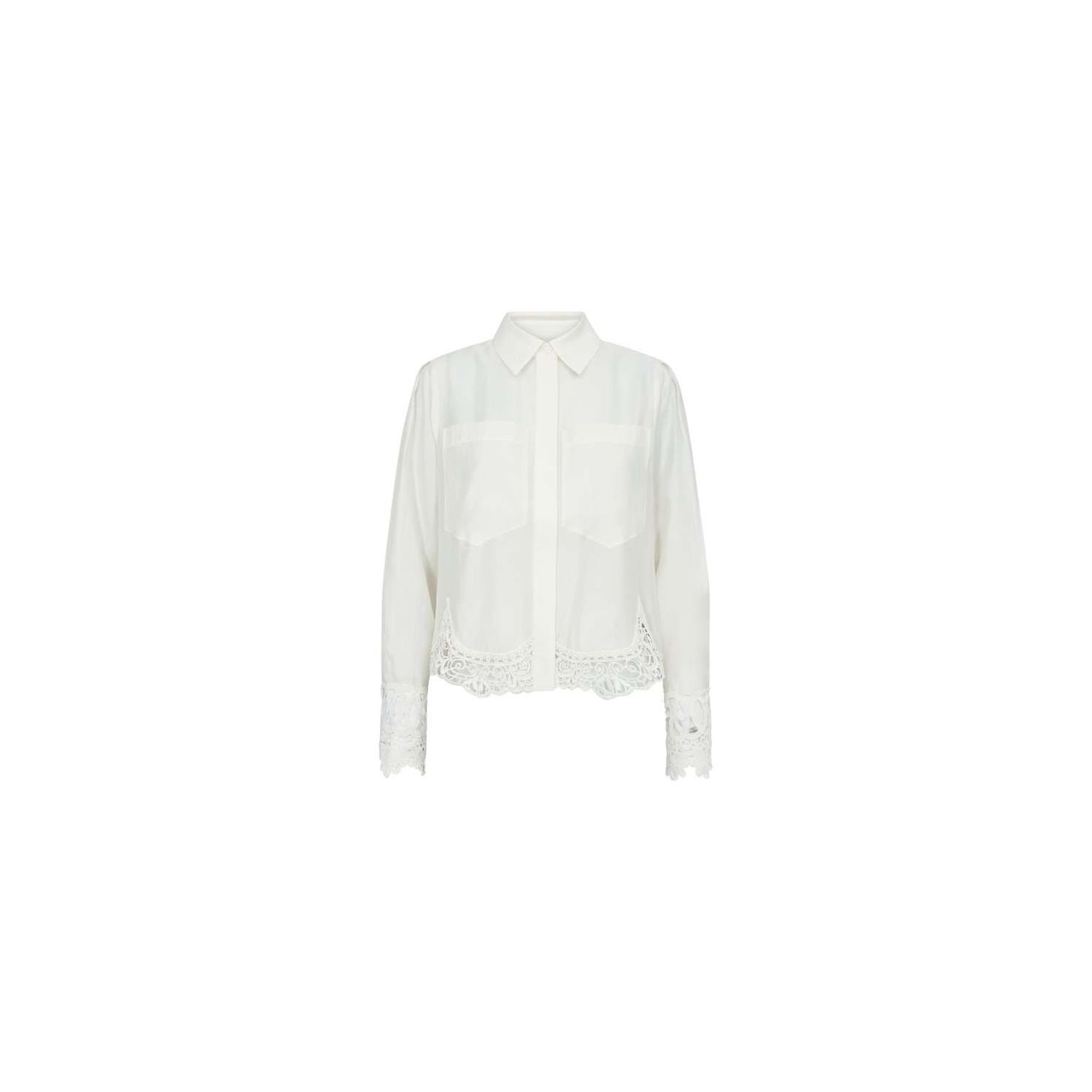 Copenhagen Muse cmmolly shirt with lace jet stream