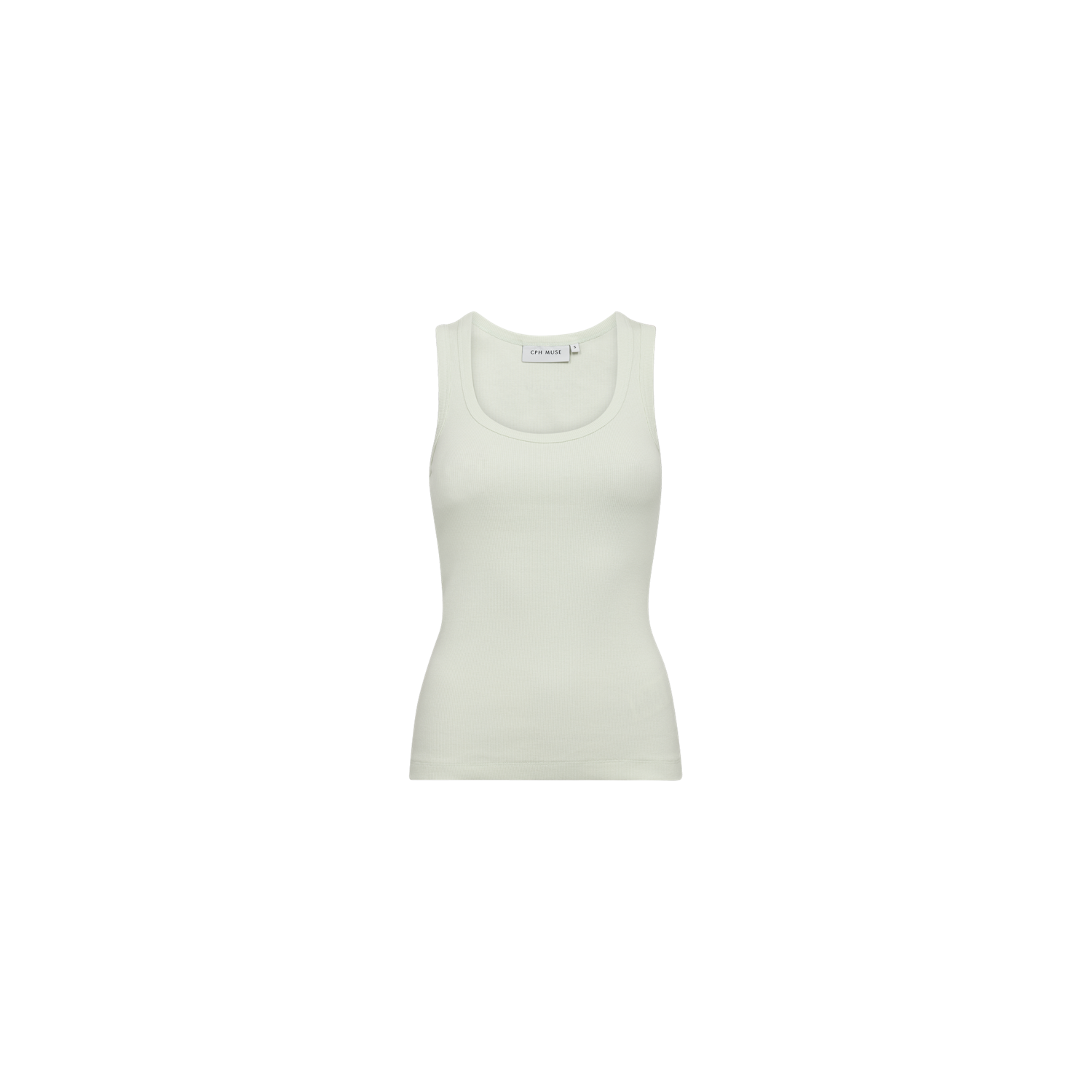 Copenhagen muse cmsiv top slim fit logo green tint