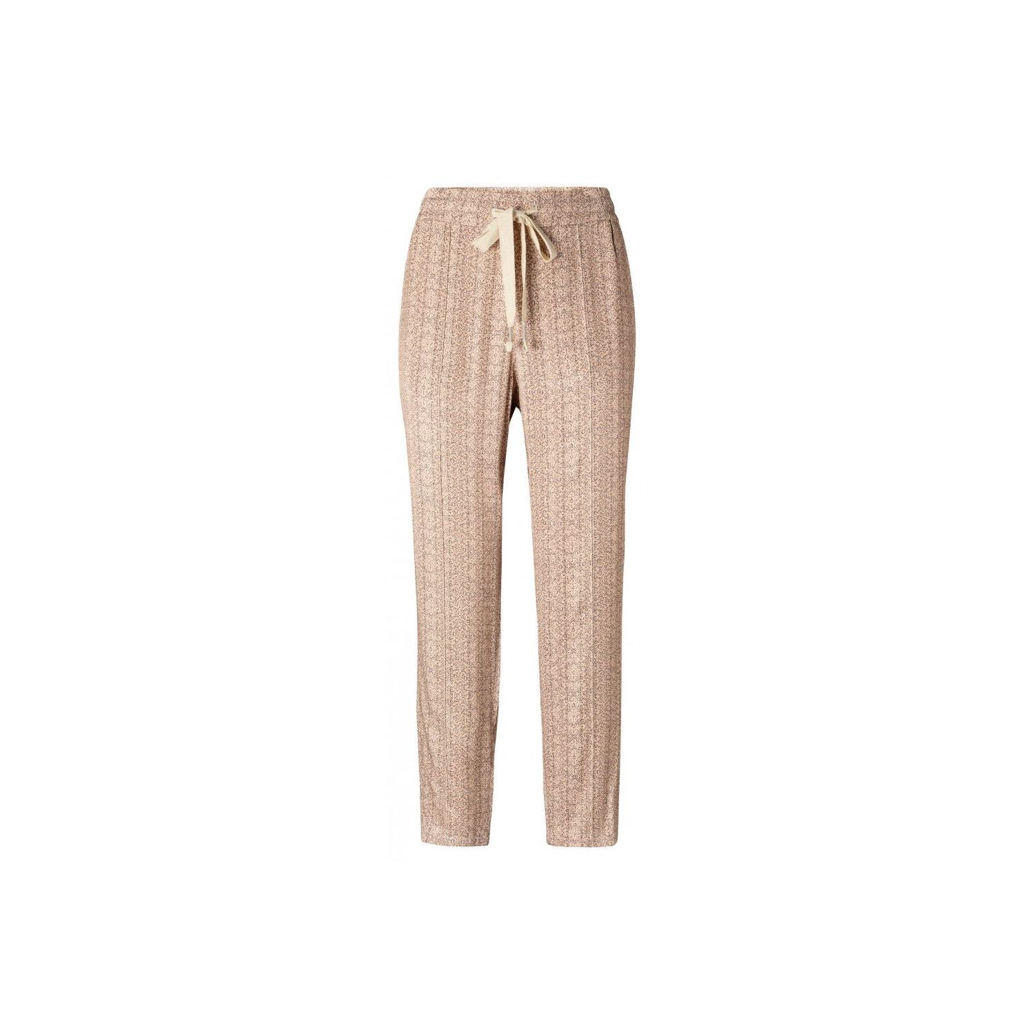 Yaya printed woven jogger trousers pale peach des