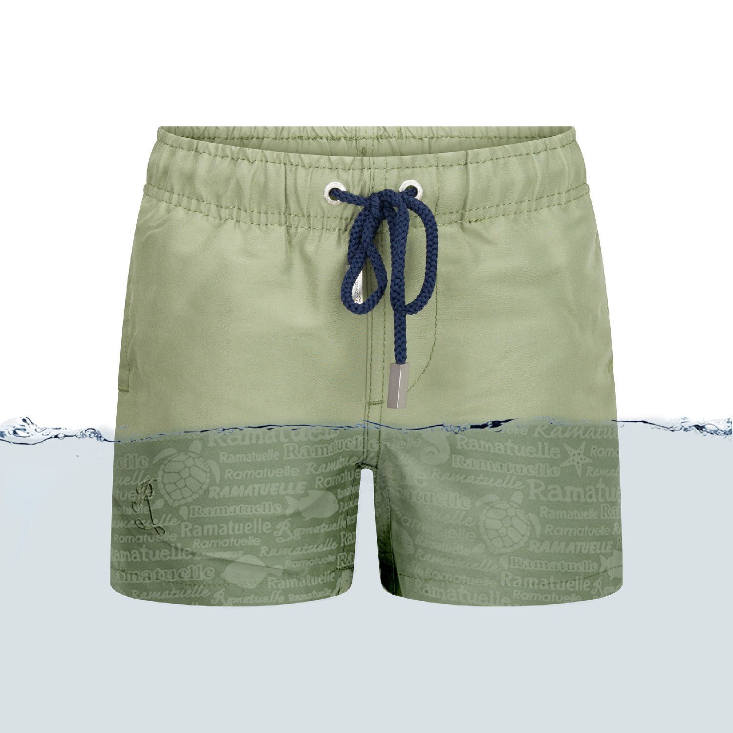 Ramatuelle magic boy swim short khaki