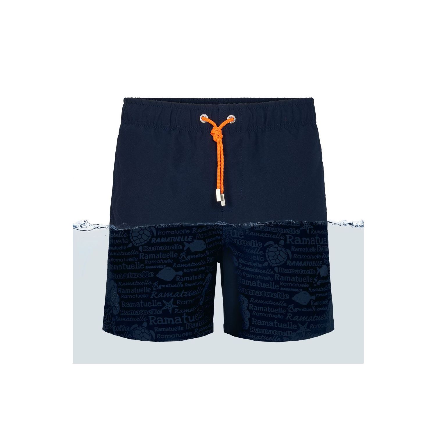 Ramatuelle magic print swim short navy