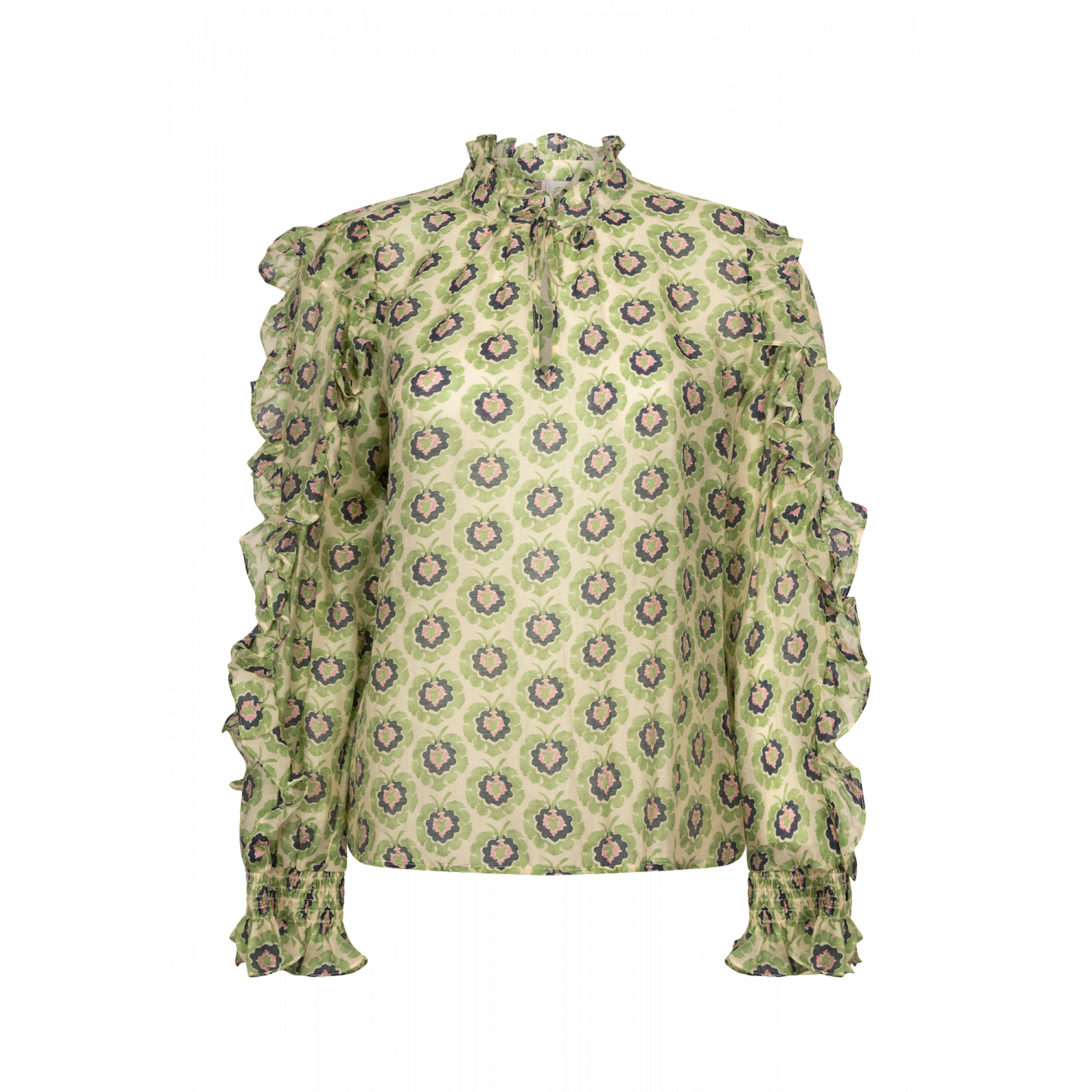 Aaiko romy flower lyo blouse palm