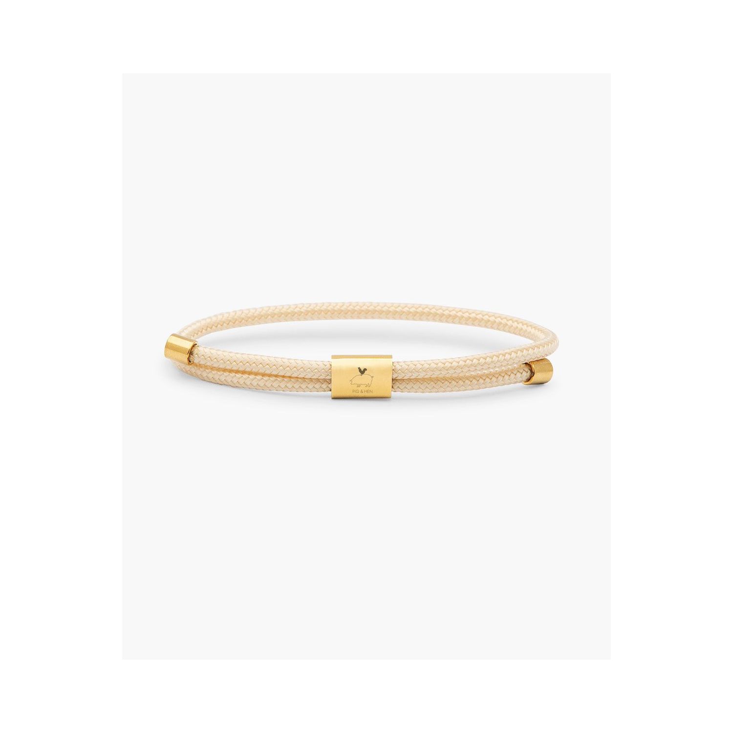 Pig & hen lewis armband ivory | gold