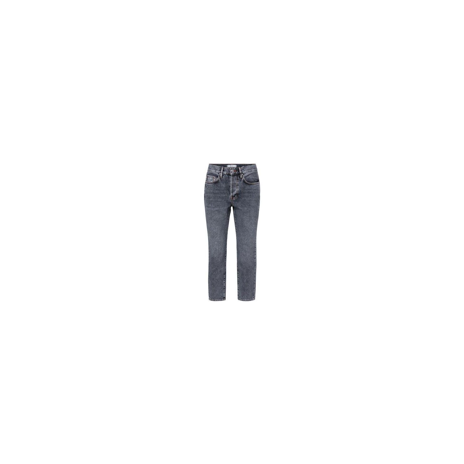Yaya high waist jeans str. leg grey denim