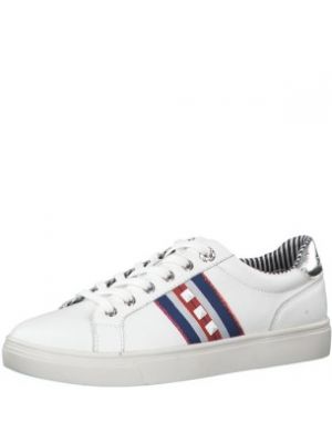 Oliv Sneaker met studs zijkant Wit