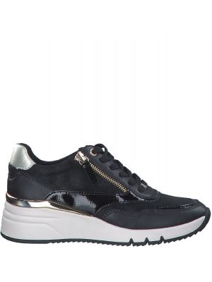 s.Oliver Sneaker met ritje Black Combi