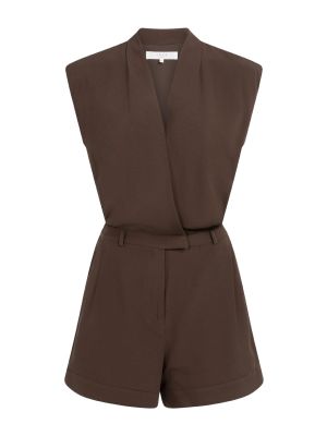 YAYA Playsuit met overslag-effect chocolate martin