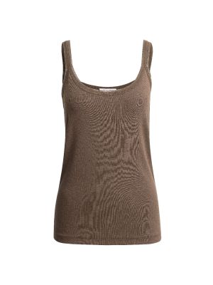 YAYA Singlet met mesh detail washed brown