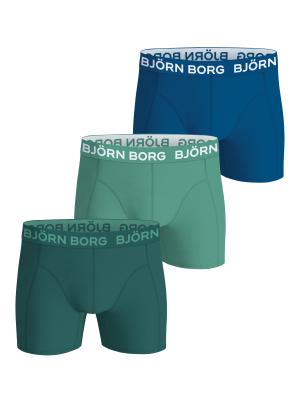 Bjorn borg cotton stretch boxer 3p groen gr bla