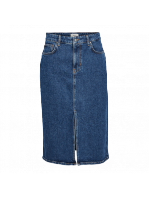 Object objellen midi denim skirt noos blue denim