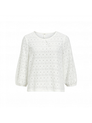 Object objlaila 3/4 sleeve top noos cloud dancer