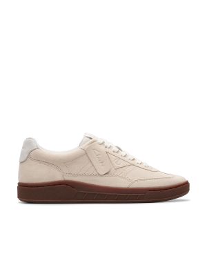 Clarks Craftrally Ace Off White Suede