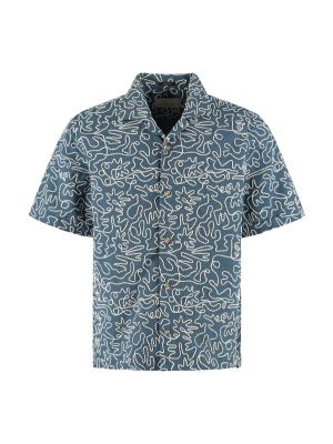 Dstrezzed leo resort shirt blue fusion