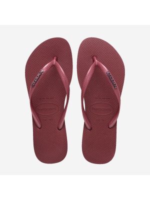 Havaianas Slim Logo Metallic Amaranth