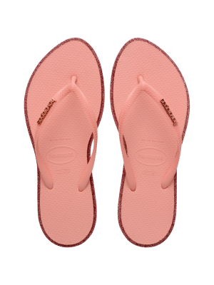 Havaianas Slim Point Glitter Canyon Clay/Blossom