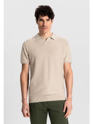 Dstrezzed mercury short sleeve polo desert brown