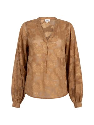 Aaiko alana chiffon pes top almond