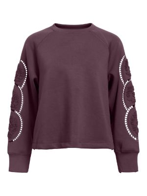 Object objdorina lo l/s sweat top mauve wine