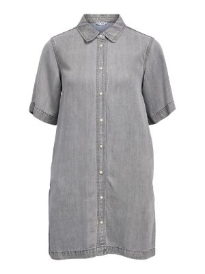 Object objframe denim dress noos light grey denim