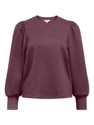 Object objandrea re l/s o-neck top noos mauve wine