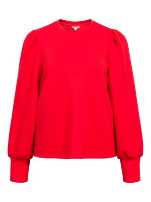 Object objandrea re l/s o-neck top noos poinsettia