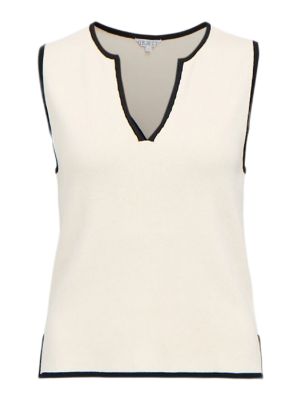 Object objviva s/l re v-neck knit top noos birch