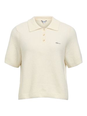 Object objdebbie s/s re knit polo birch melange