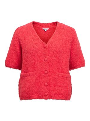 Object objsaggia v-neck knit cardigan poinsettia