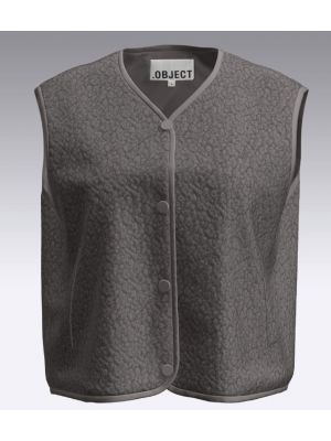 Object objella new waistcoat dark grey