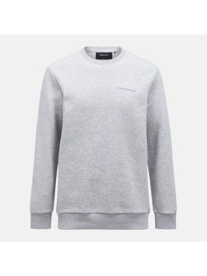 Peak Performance orginial small logo crew-med grey