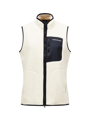 Peak performance nature rush pile vest sand fog