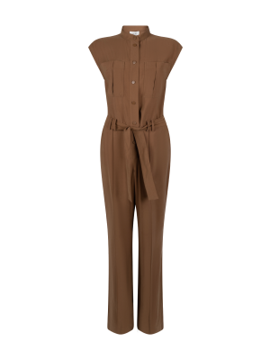 Aaiko Lisana tencel jumpsuit hazelnut