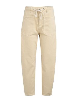 YAYA Gekleurde denim met koord warm beige
